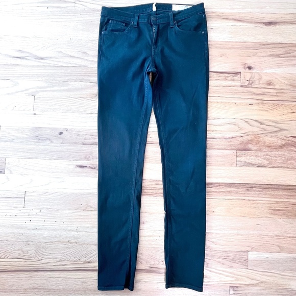 Rag & Bone Mid-Rise Jeans in Forest Green Size 28 - Picture 2 of 5
